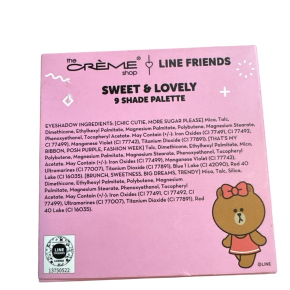 The Crème Shop Sweet & Lovely 9 Shade Palette - Pink and Brown - Picture 2 of 2